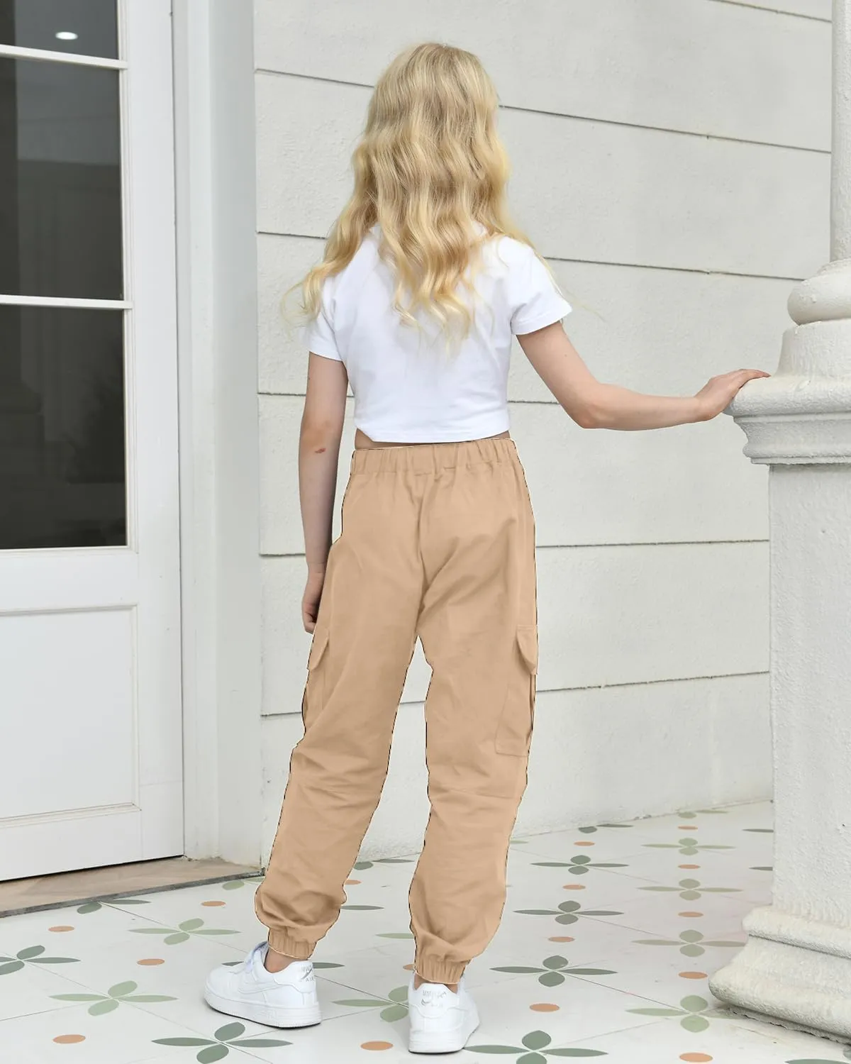BINPAW Girls Cargo Jogger Pants 6-16 Years