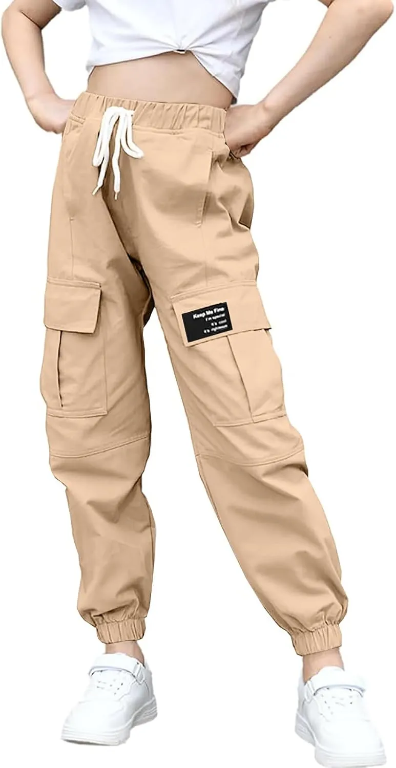 BINPAW Girls Cargo Jogger Pants 6-16 Years