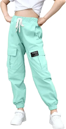 BINPAW Girls Cargo Jogger Pants 6-16 Years