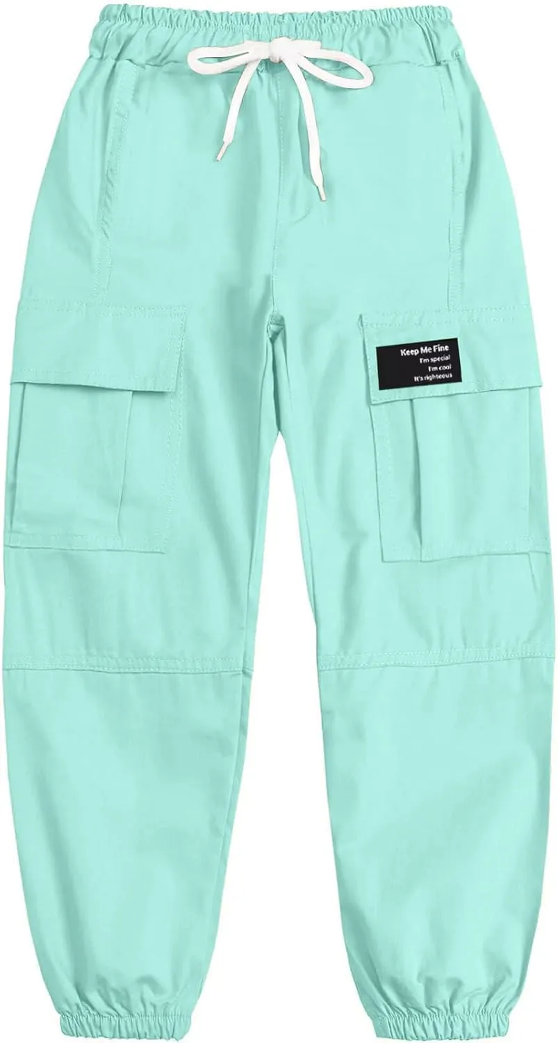 BINPAW Girls Cargo Jogger Pants 6-16 Years