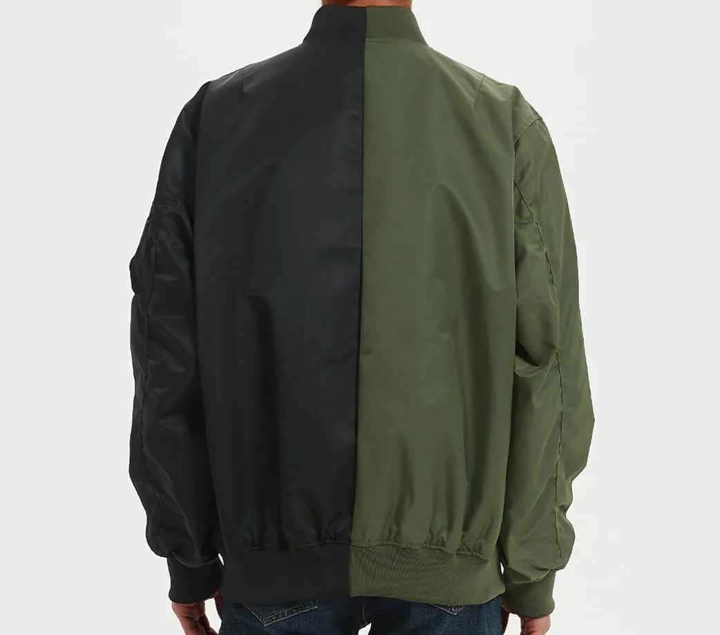 Bomber Jacket Men Casual Lightweight Jacket Fashion Zip Up Windbreaker Techwear Streetwear Multi-Pocket Coat