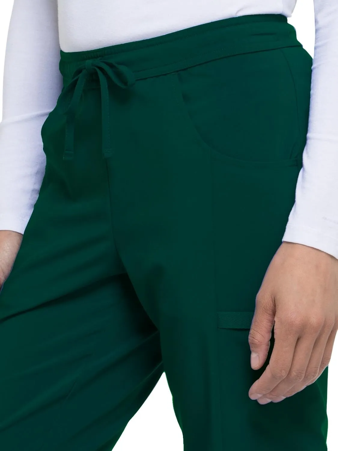 Dickies EDS Essentials Scrubs for Women, Drawstring Cargo Scrub Pants with Four-Way Stretch and Moisture Wicking DK010