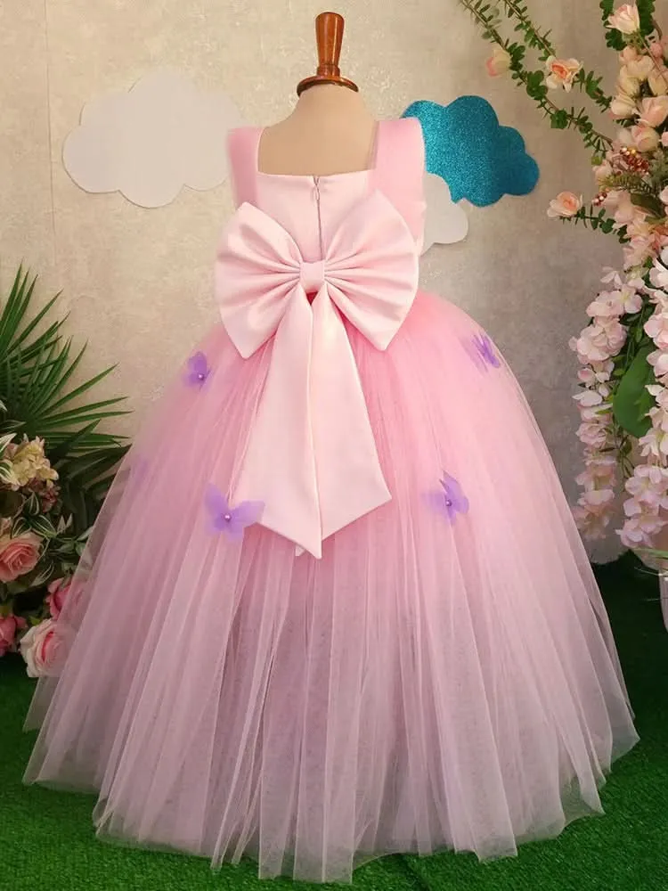 Dreamy Princess Dress Multi-layered Tulle Design Elegant Pink Princess Gown