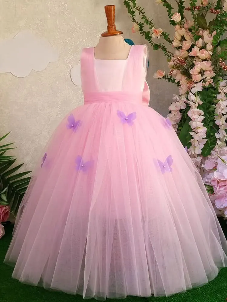 Dreamy Princess Dress Multi-layered Tulle Design Elegant Pink Princess Gown