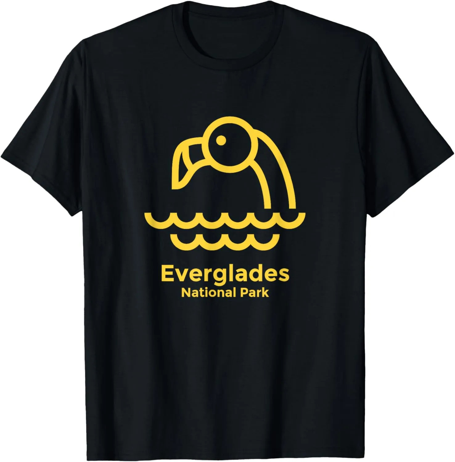 Everglades National Park Florida Minimalist Retro Graphic T-Shirt