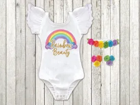 Girl's Rainbow Beauty Rainbow Baby Bodysuit