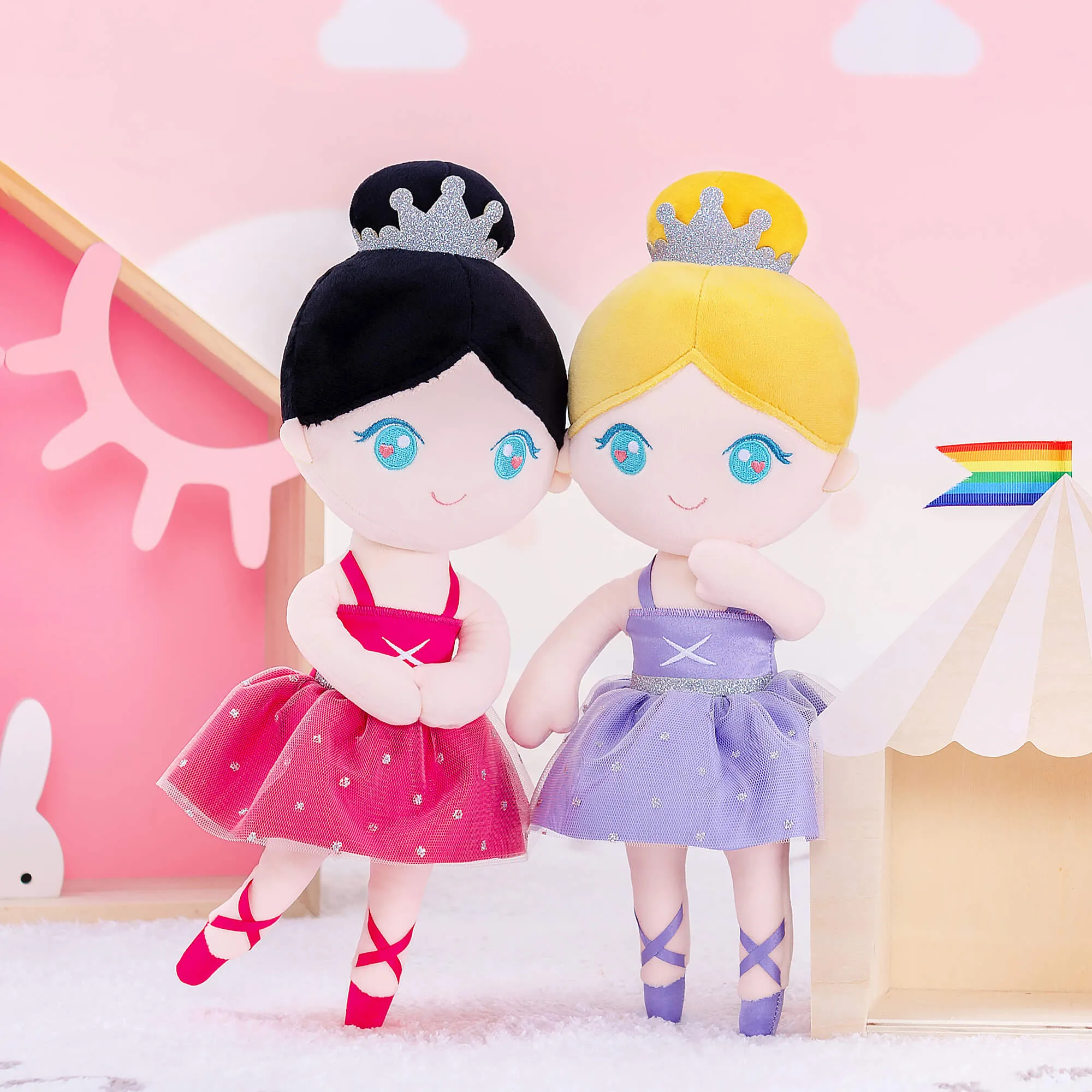 Gloveleya 13-inch Personalized Plush Dolls Ballerina Series Ballet Dream