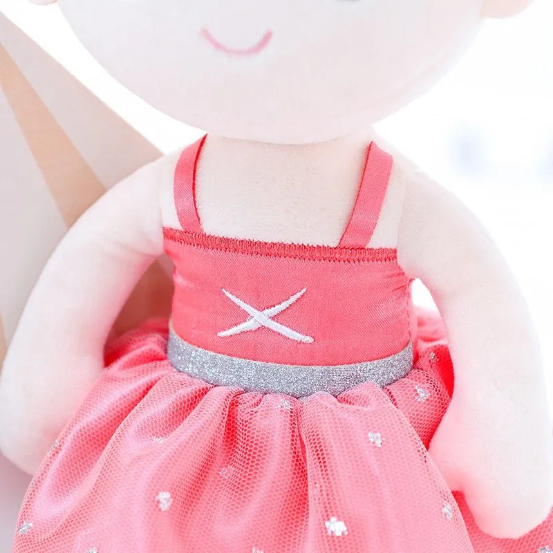 Gloveleya 13-inch Personalized Plush Dolls Ballerina Series Coral Powder Ballet Dream
