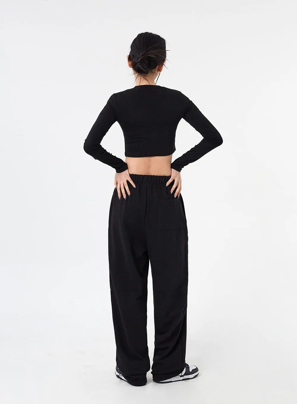 Graphic Cut Out Crop Tee CM317