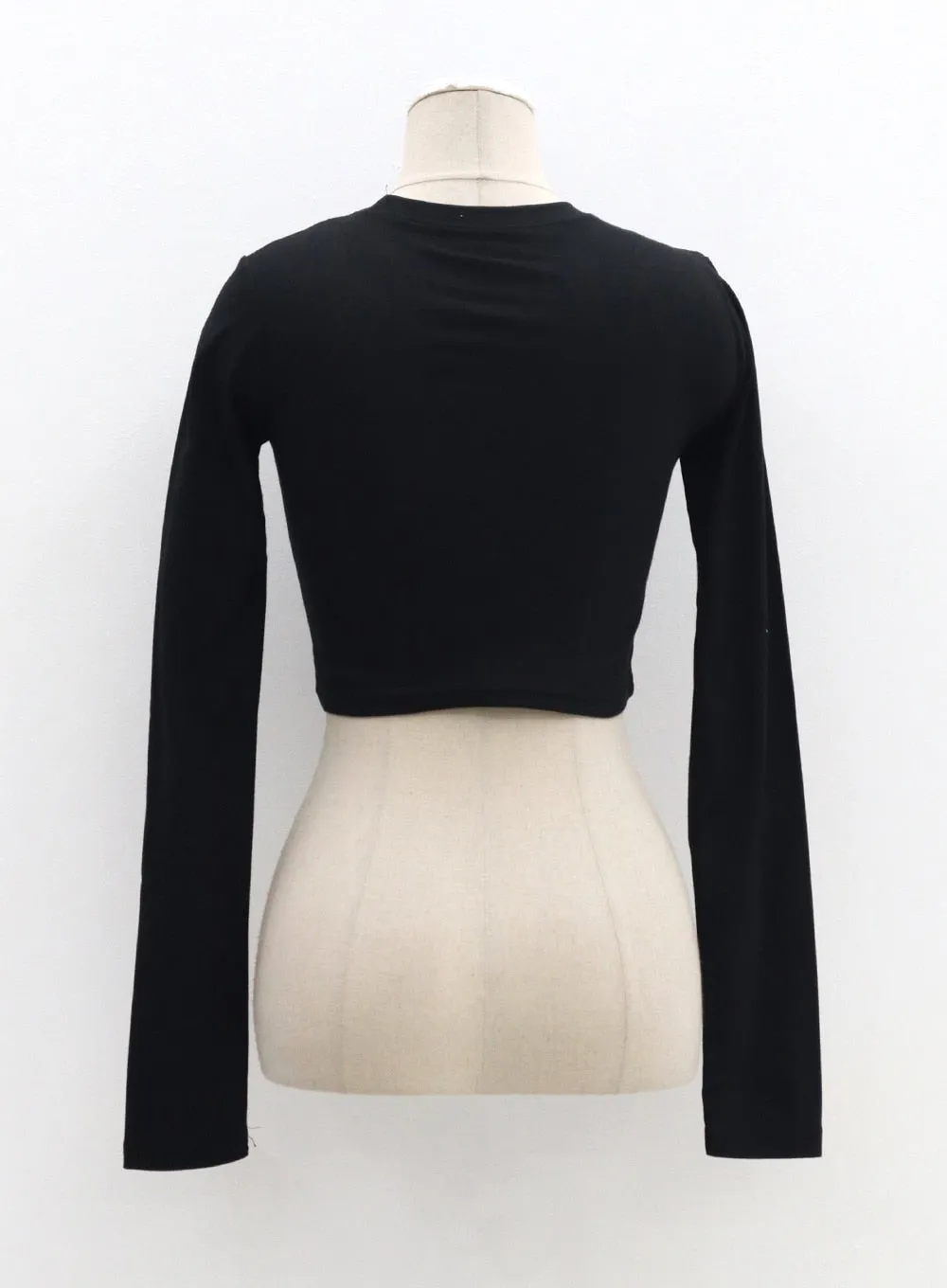 Graphic Cut Out Crop Tee CM317