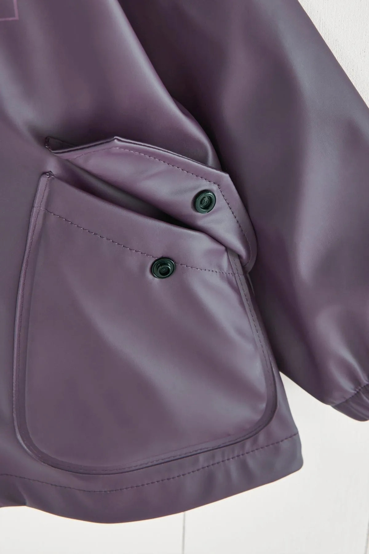 Grass & Air Kids Waterproof Rain Jacket (Amethyst Purple)
