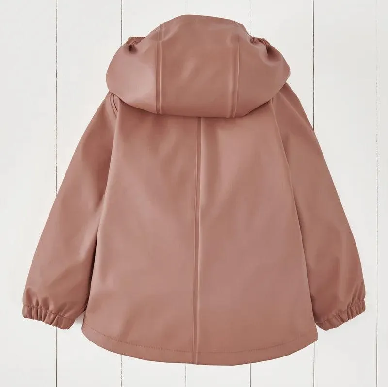 Grass & Air Kids Waterproof Rain Jacket (Rose)
