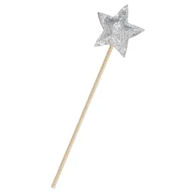 Mimi and Lula silver sequin star wand