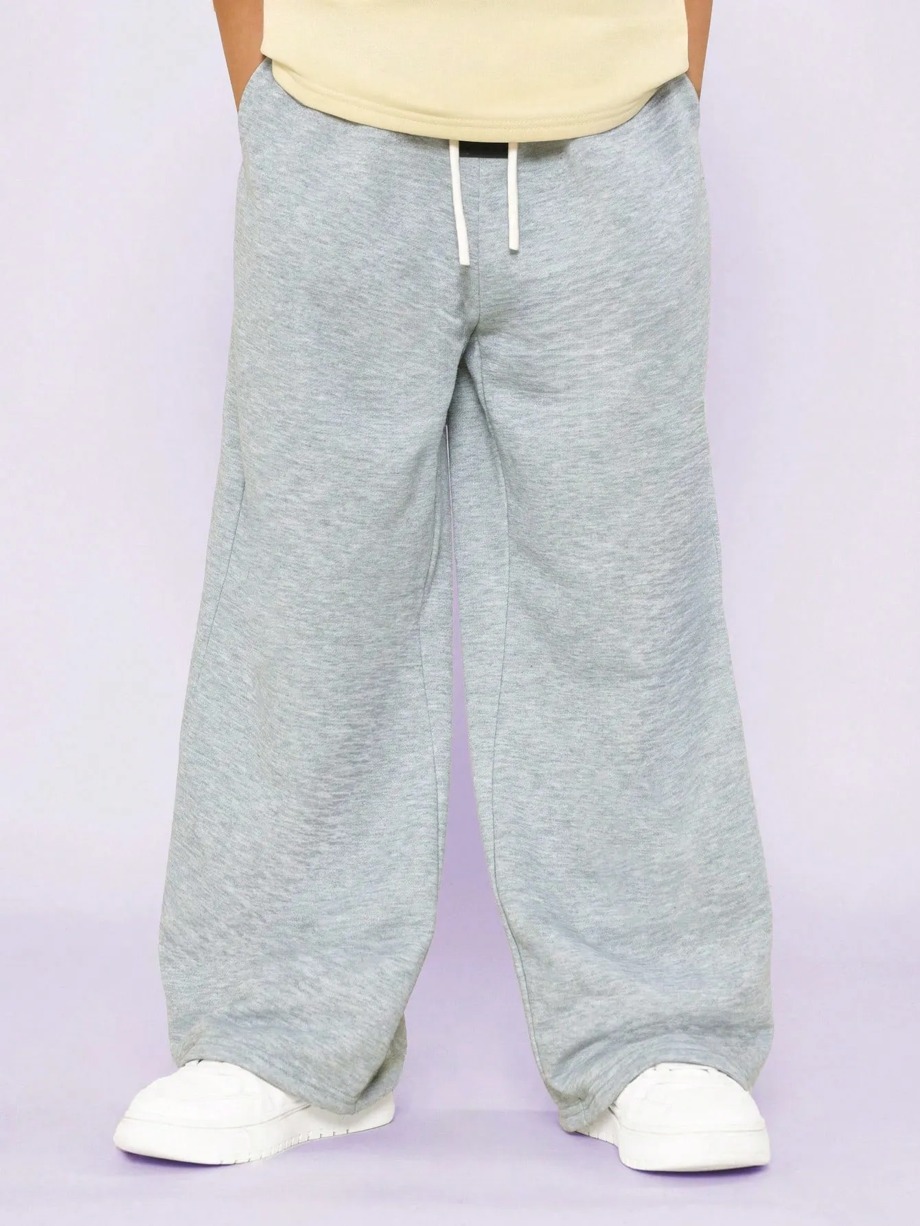 Tween Boys Oversized Fit Tee With Number Graphic Print And Wide Leg Jogger 2 Piece Set