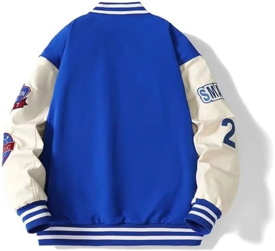 Unisex Varsity Jacket, Letter Winter Jackets for Men and Women Streetwear Bomber Coats