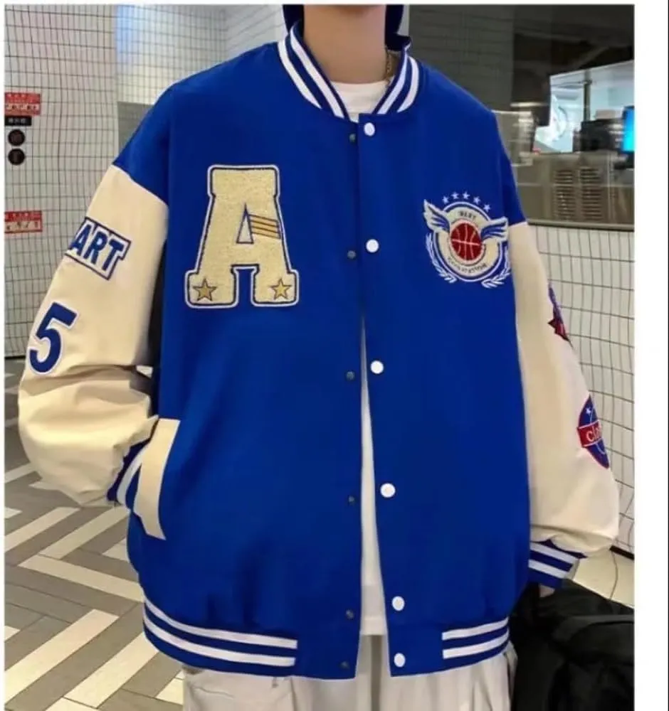 Unisex Varsity Jacket, Letter Winter Jackets for Men and Women Streetwear Bomber Coats