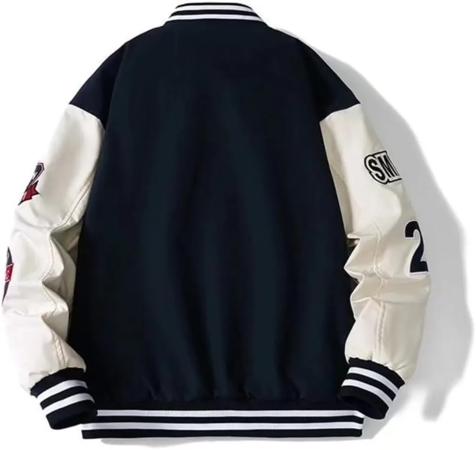 Unisex Varsity Jacket, Letter Winter Jackets for Men and Women Streetwear Bomber Coats