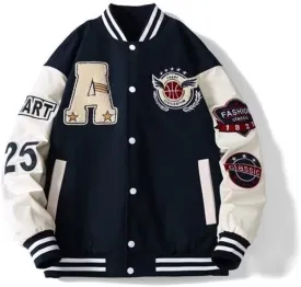 Unisex Varsity Jacket, Letter Winter Jackets for Men and Women Streetwear Bomber Coats