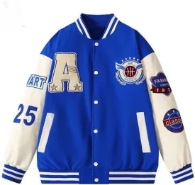 Unisex Varsity Jacket, Letter Winter Jackets for Men and Women Streetwear Bomber Coats