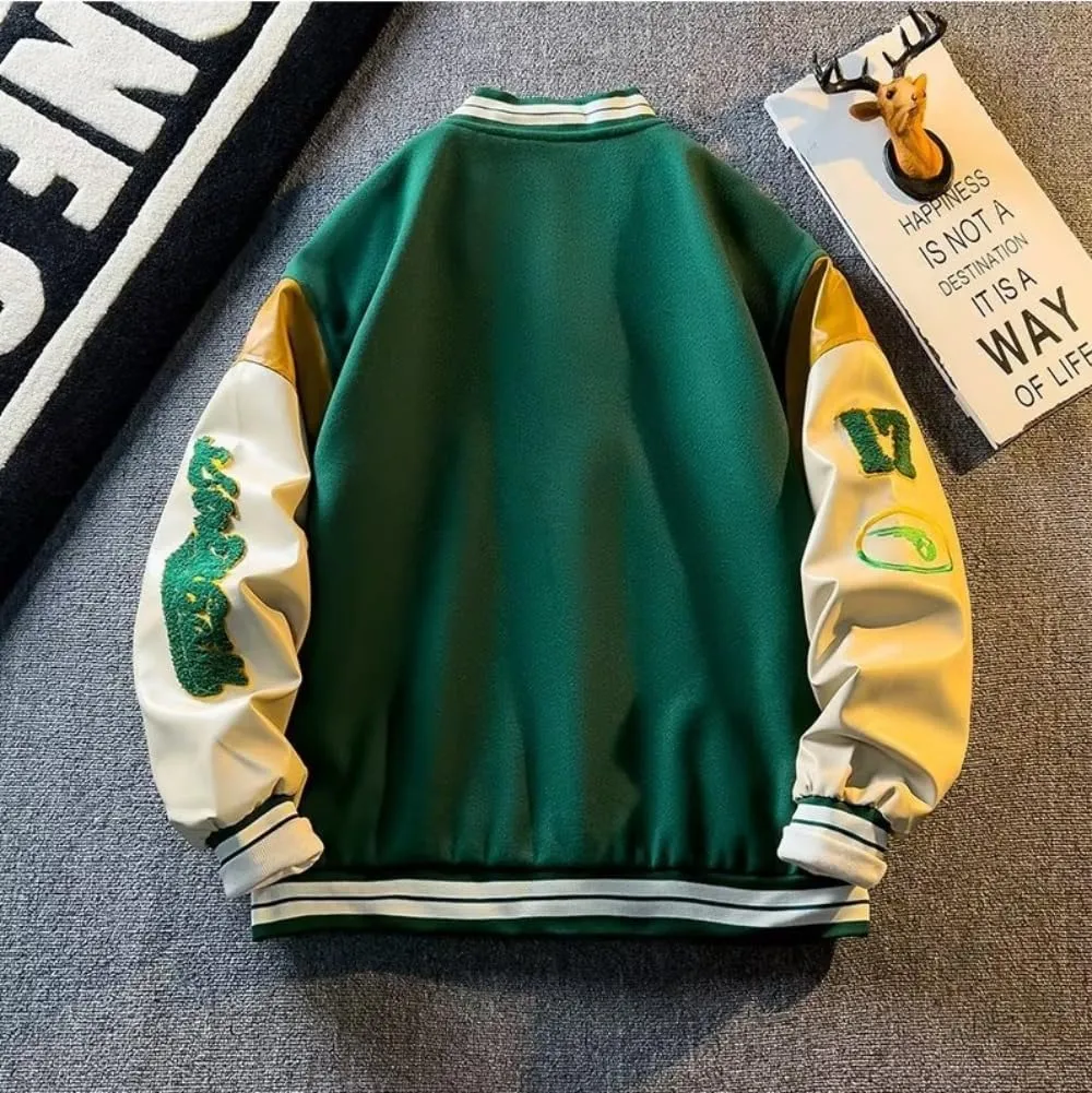 Unisex Varsity Jacket, Winter Jackets for Men and Women Streetwear Bomber Coats