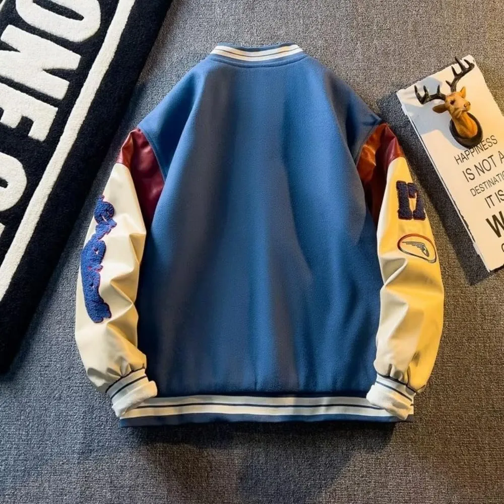 Unisex Varsity Jacket, Winter Jackets for Men and Women Streetwear Bomber Coats