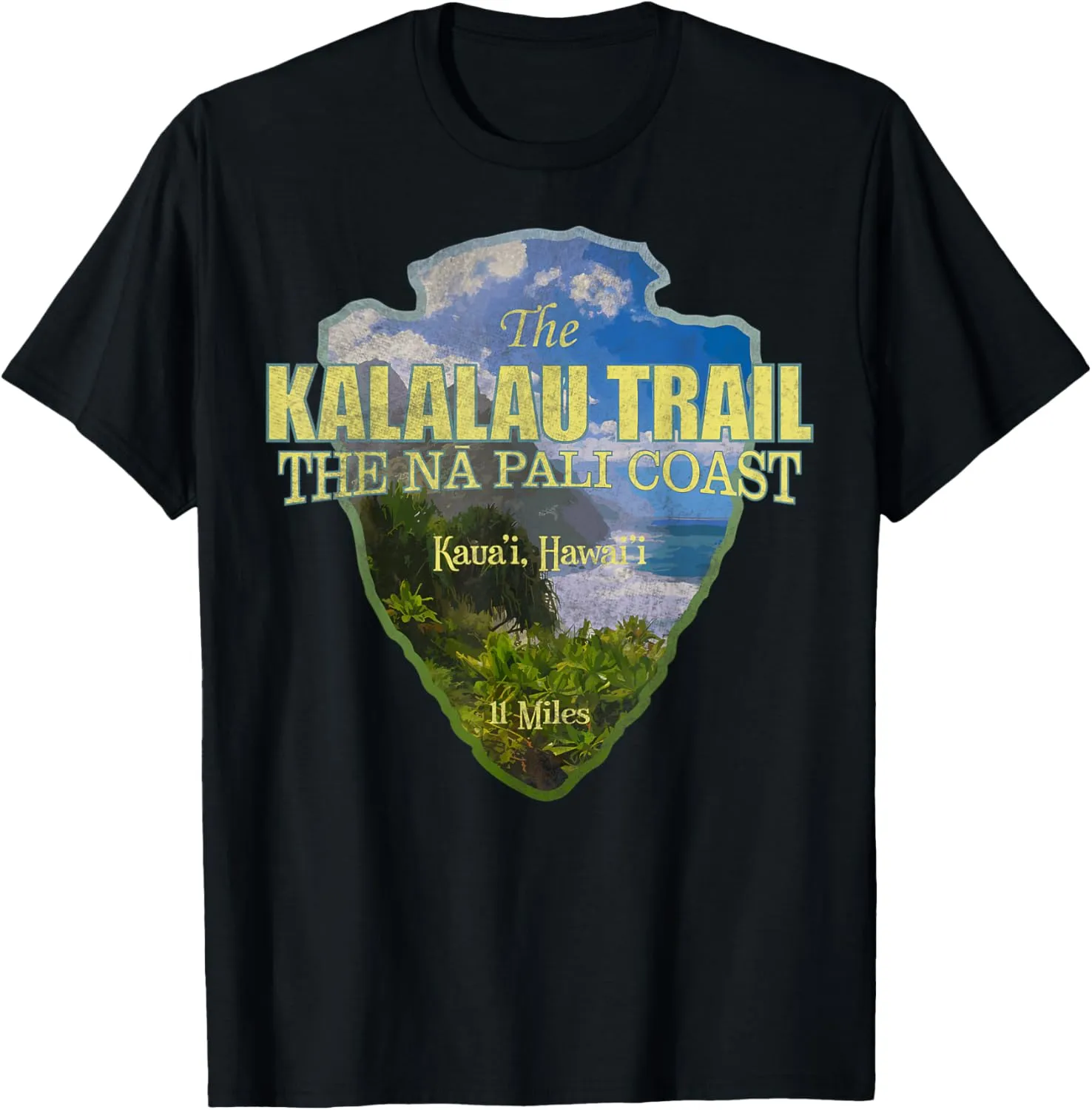 Vintage Nature Kalalau Trail Arrowhead Camping Lover T-Shirt