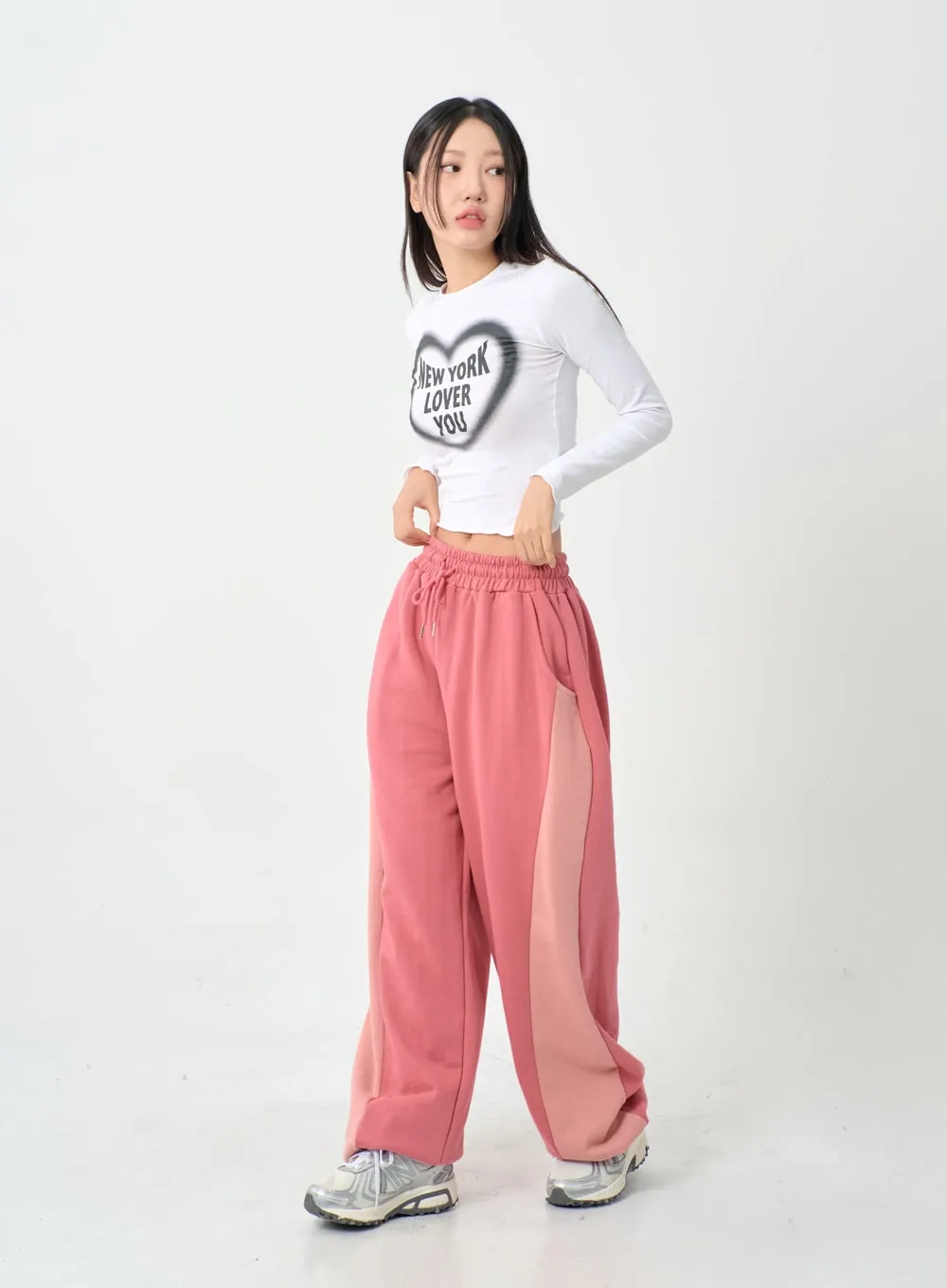Wave New York Crop Long Sleeve T-Shirt IS06