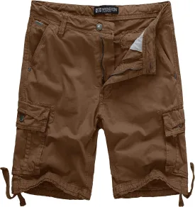 WenVen Men's Cotton Twill Cargo Shorts Classic Relaxed Fit- Reg and Big & Tall Sizes